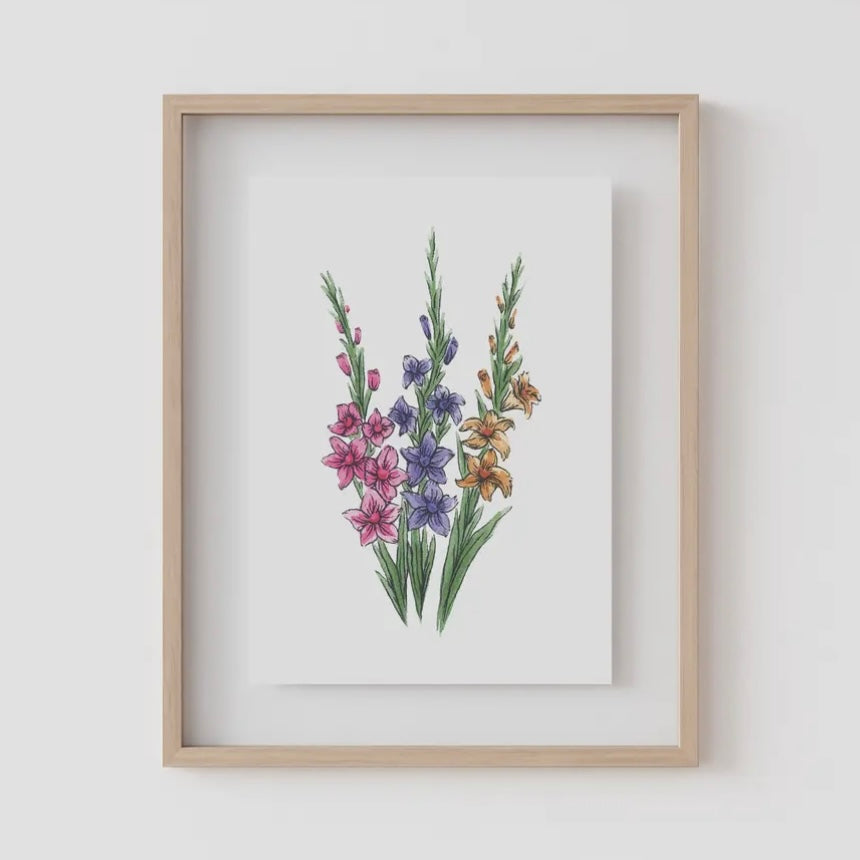Birth Flower Prints by Caroline Ann
