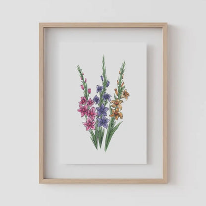 Birth Flower Prints by Caroline Ann