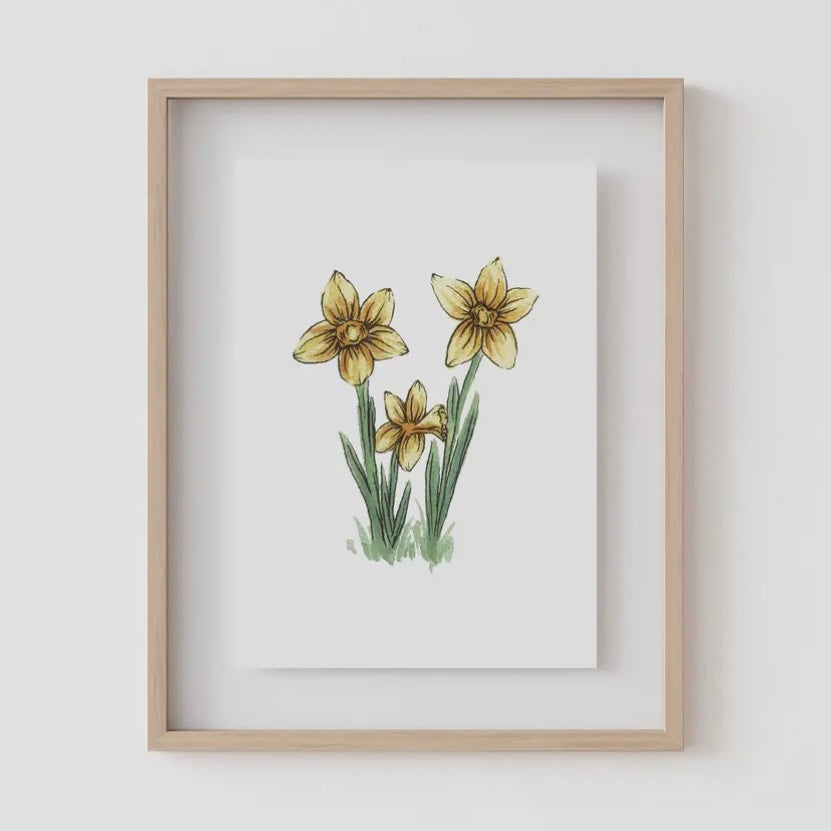 Birth Flower Prints by Caroline Ann