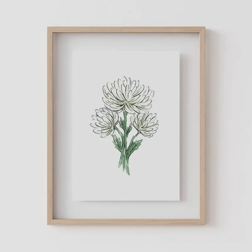Birth Flower Prints by Caroline Ann