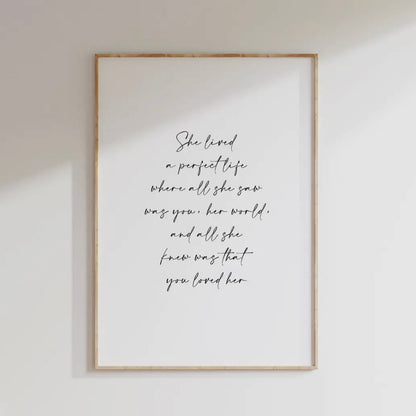 Memorial Keepsake Print