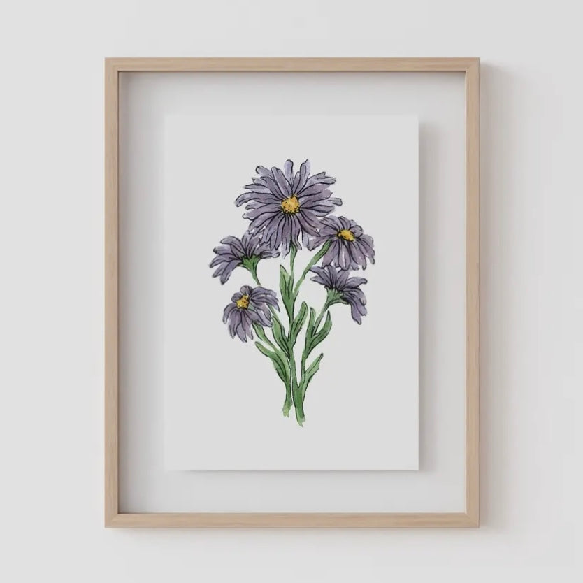 Birth Flower Prints by Caroline Ann