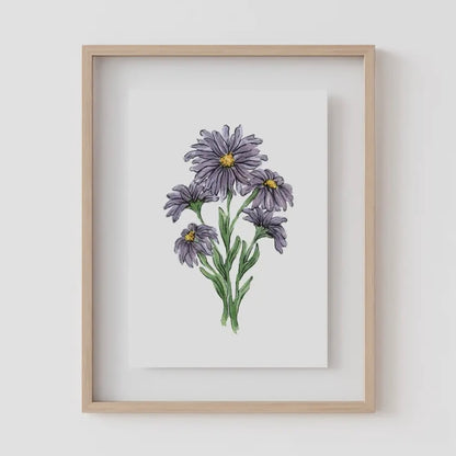 Birth Flower Prints by Caroline Ann