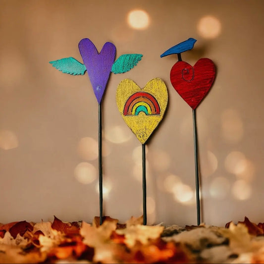 Hearts Garden Stakes