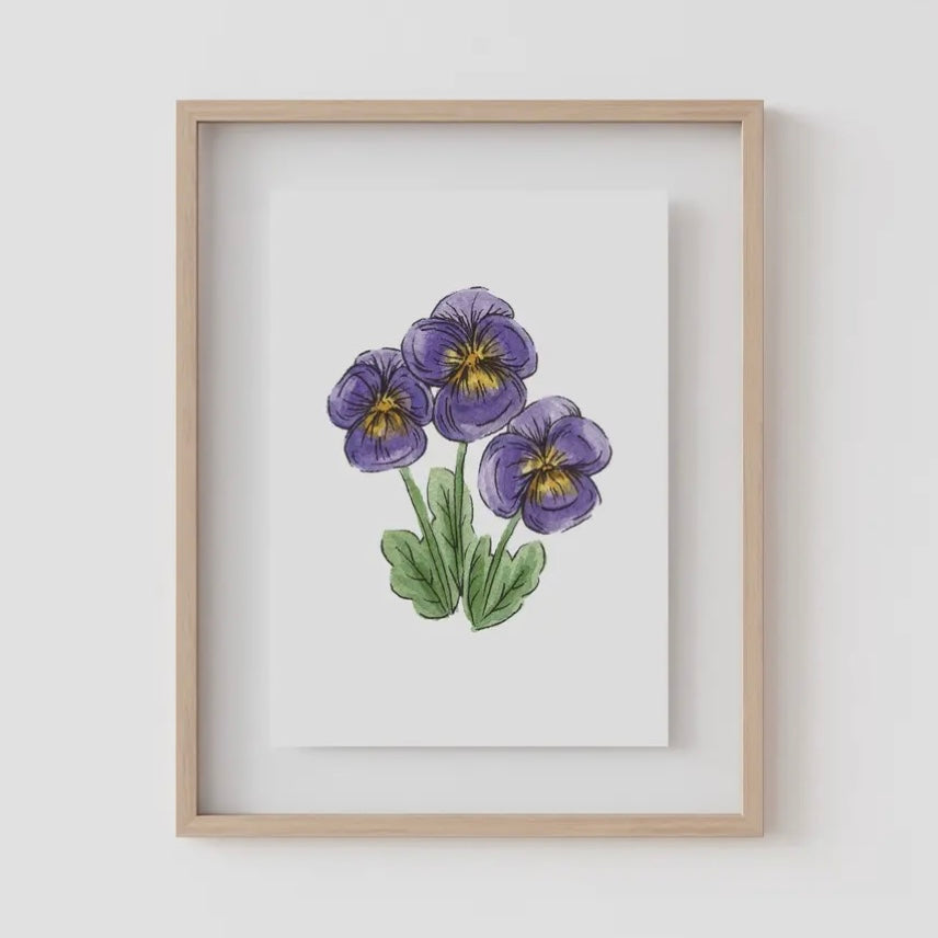 Birth Flower Prints by Caroline Ann