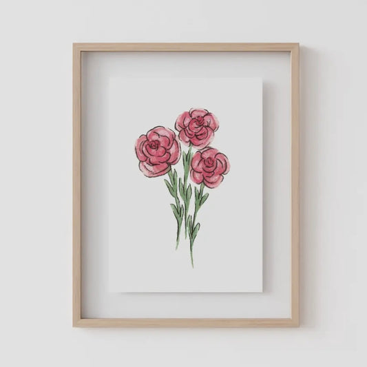 Birth Flower Prints by Caroline Ann