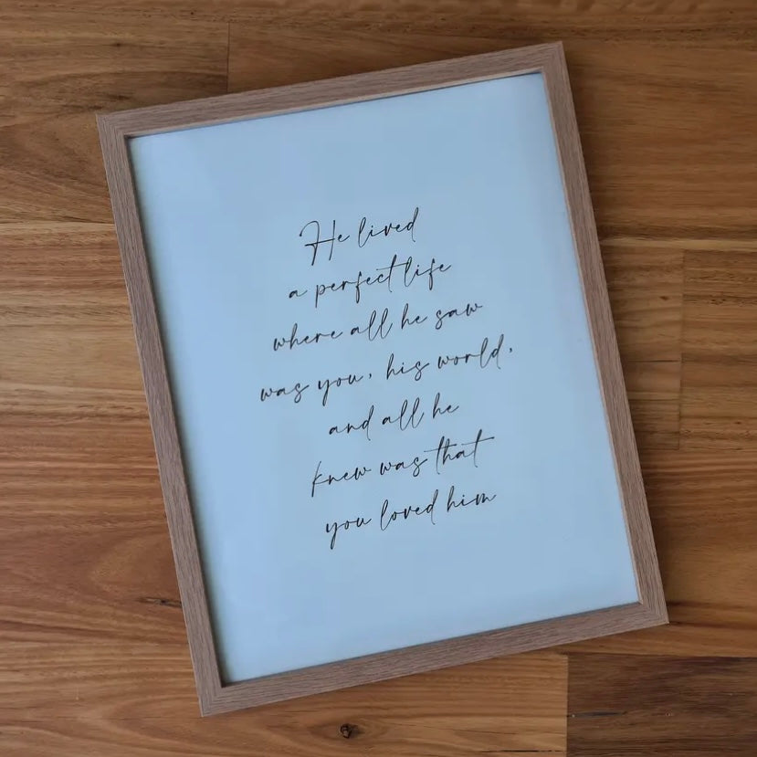 Memorial Keepsake Print
