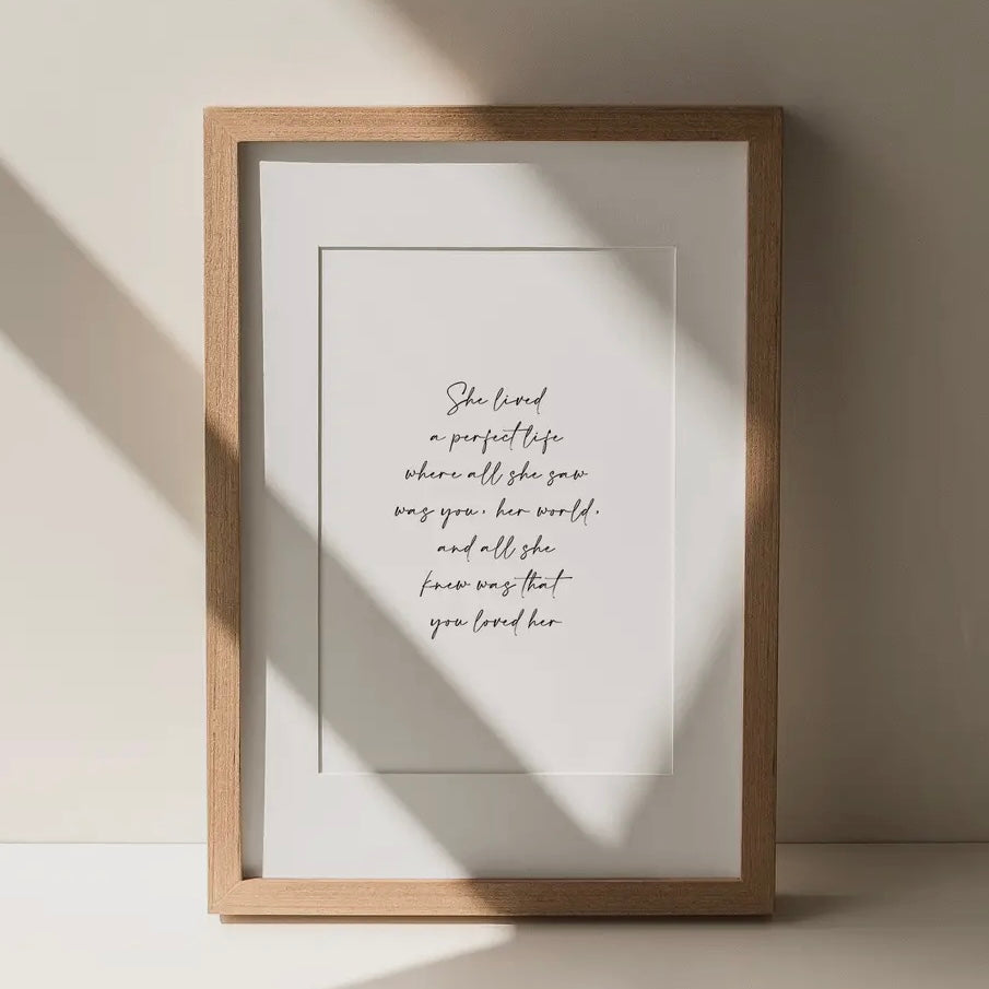 Memorial Keepsake Print