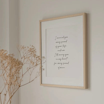 Carried Keepsake Print