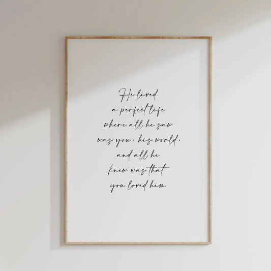 Memorial Keepsake Print