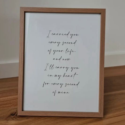 Carried Keepsake Print