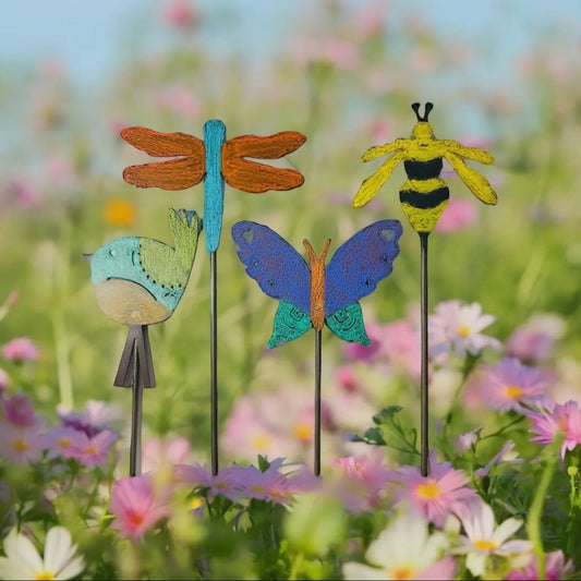 Flying Friends Garden Stakes